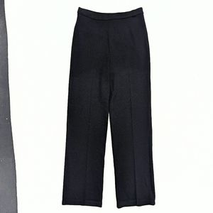 Womens St. John Collection By Marie Gray M  knit pleated pants black